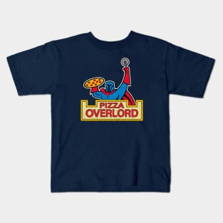 Pizza Overlord (Alt Worn) Kids T-Shirt